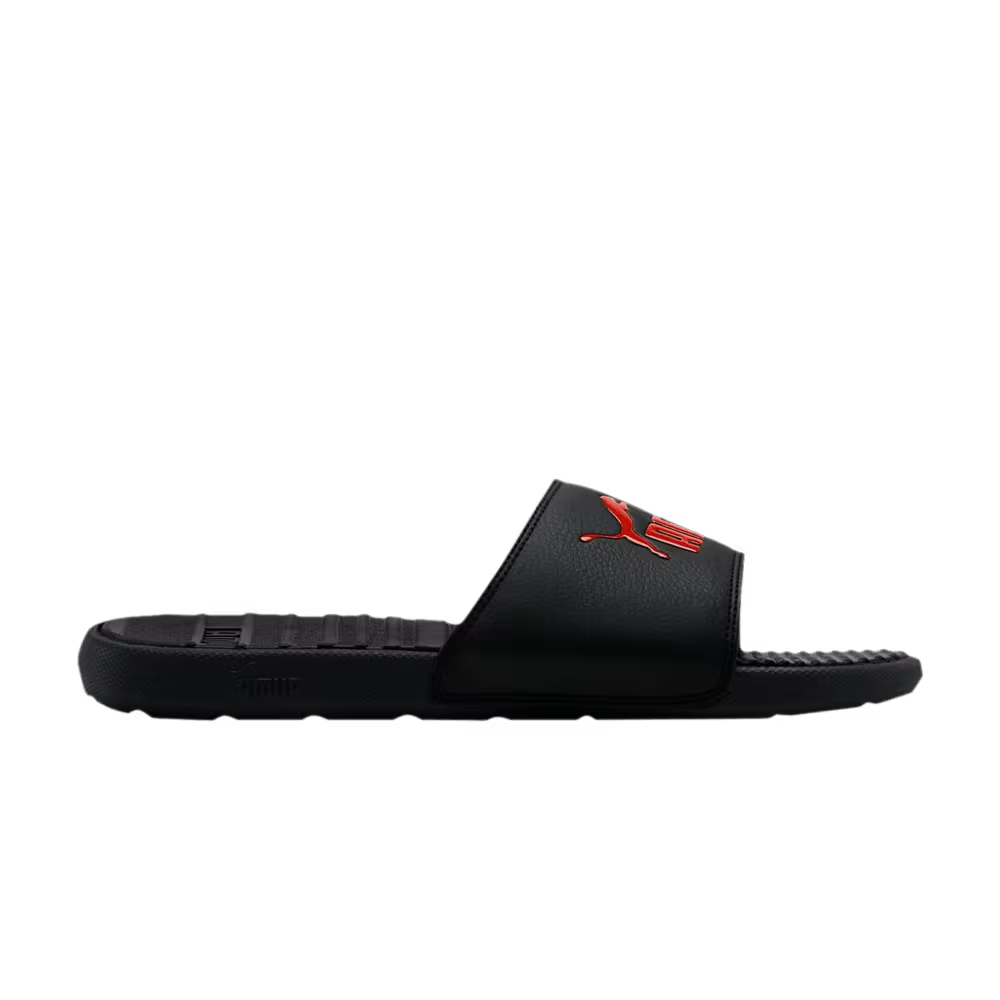 Puma Cool Cat Slides Black High Risk Red