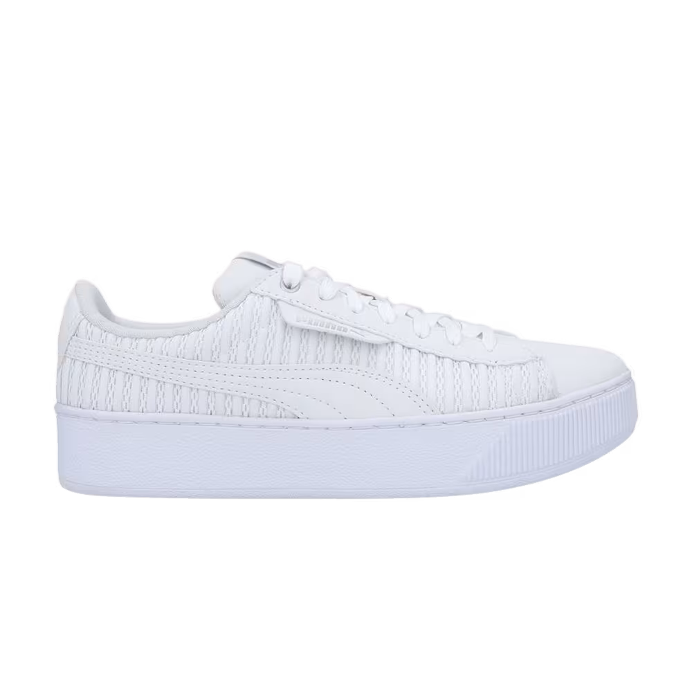 Puma Women's Vikky Platform Triple White