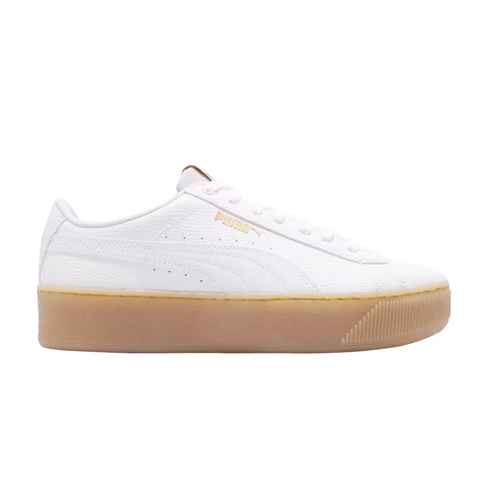 Puma Women's Vikky Platform White Gum