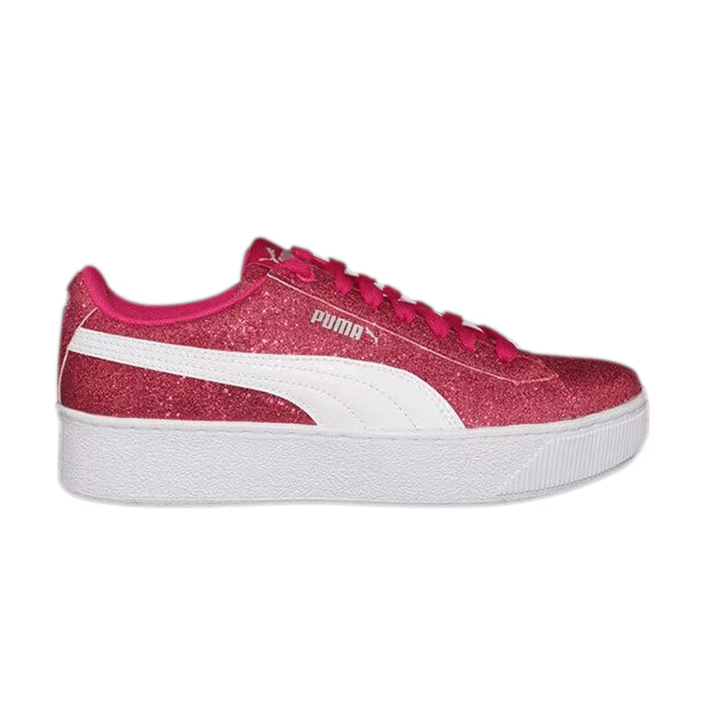 Puma Vikky Platform Jr Glitz - Purple