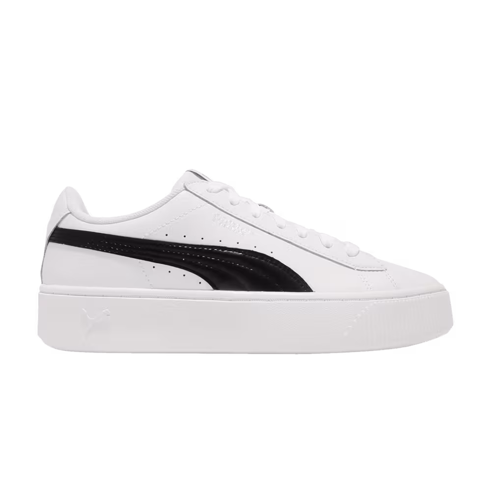Puma Women's Vikky Stacked White Black
