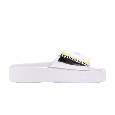 Puma Wmns Platform Slide TZ 'White Silver'