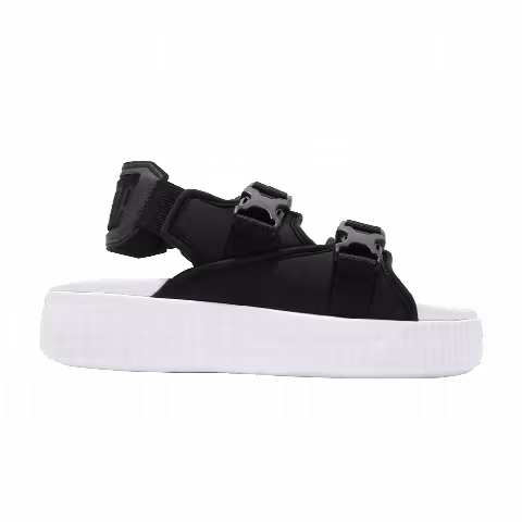Puma Wmns Platform Slide YLM 19 'Black White'