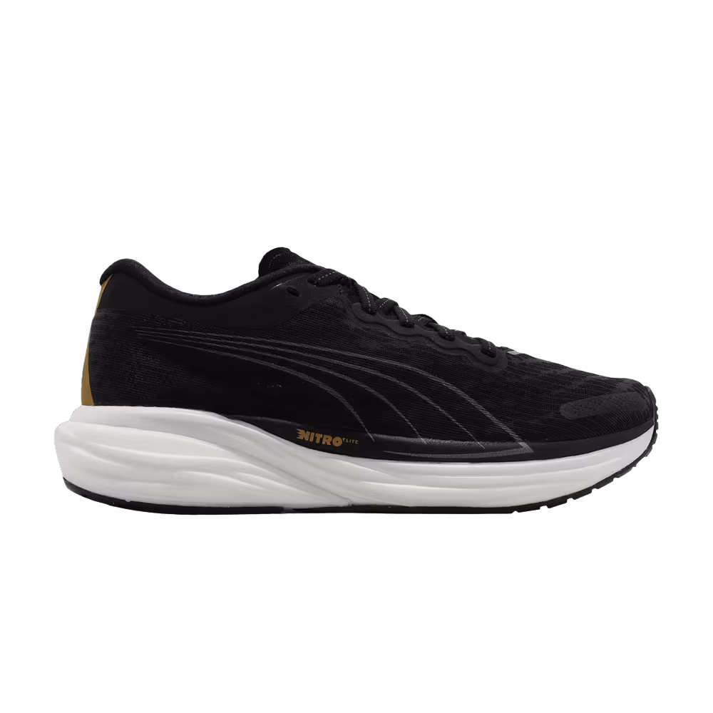 Puma Women's Deviate Nitro 2 Black Team Gold