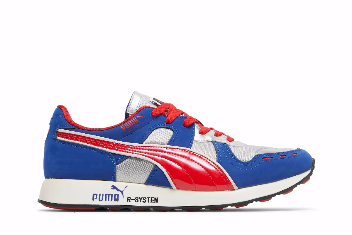 Puma RS-100 HL Silver Blue Red, view 2