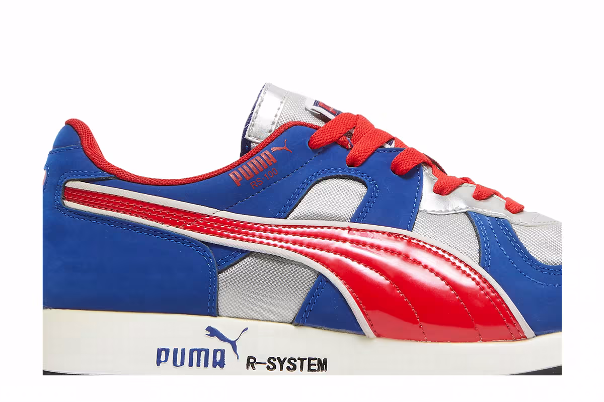 Puma RS-100 HL Silver Blue Red, view 3