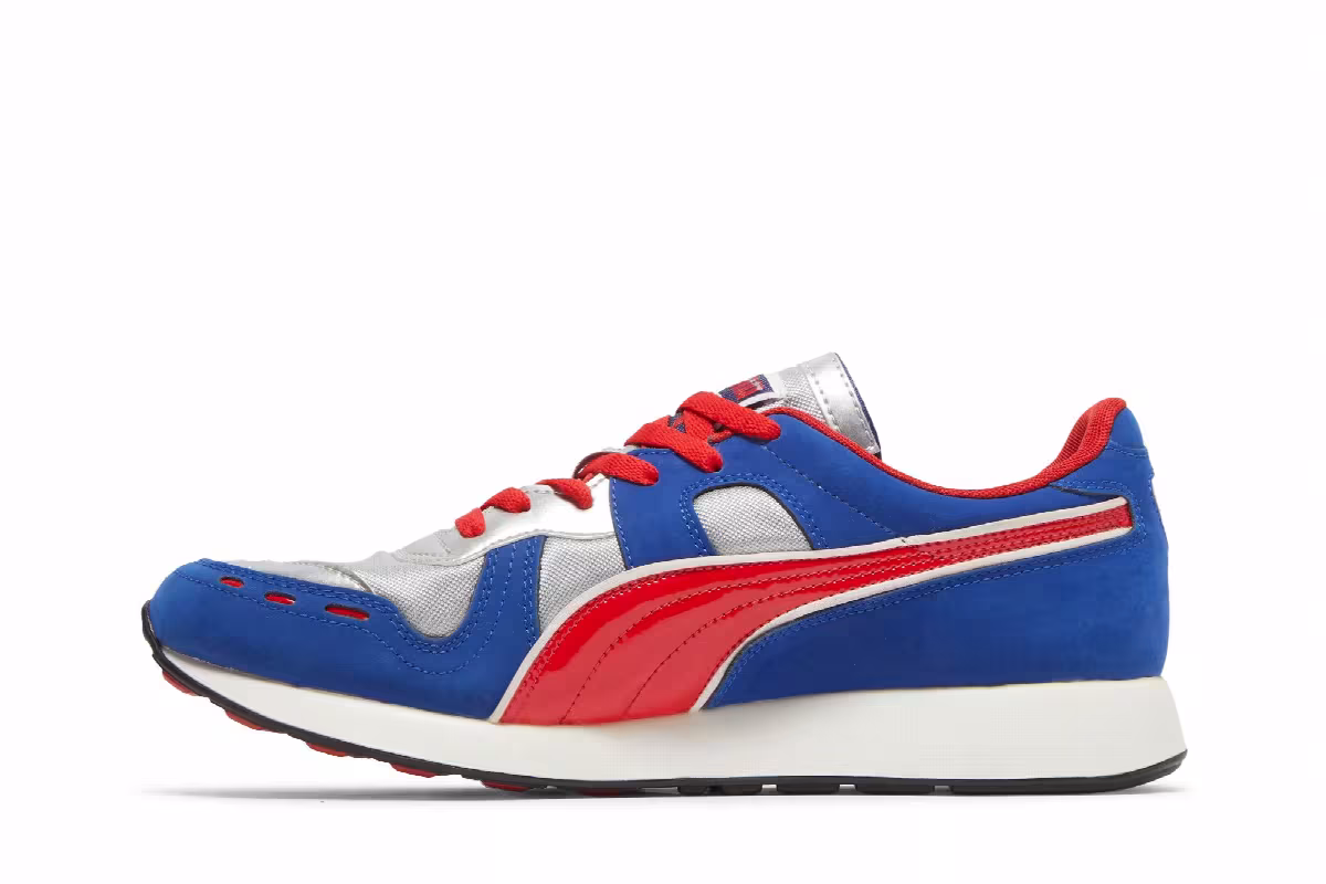 Puma RS-100 HL Silver Blue Red, view 4