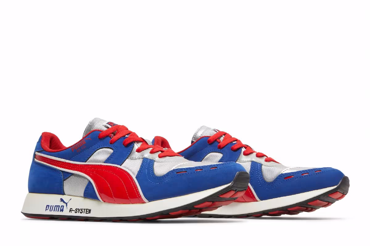 Puma RS-100 HL Silver Blue Red, view 9