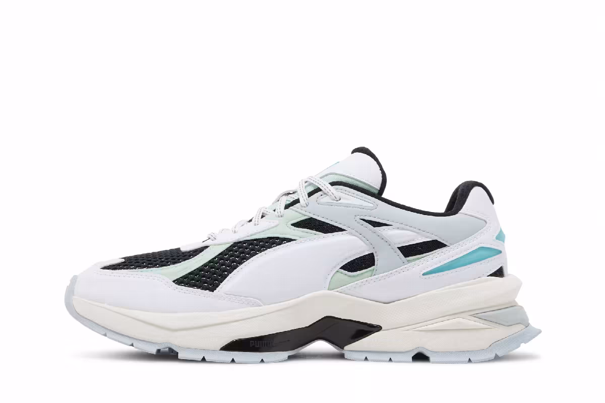 Puma Nano Odyssey White Black, view 4