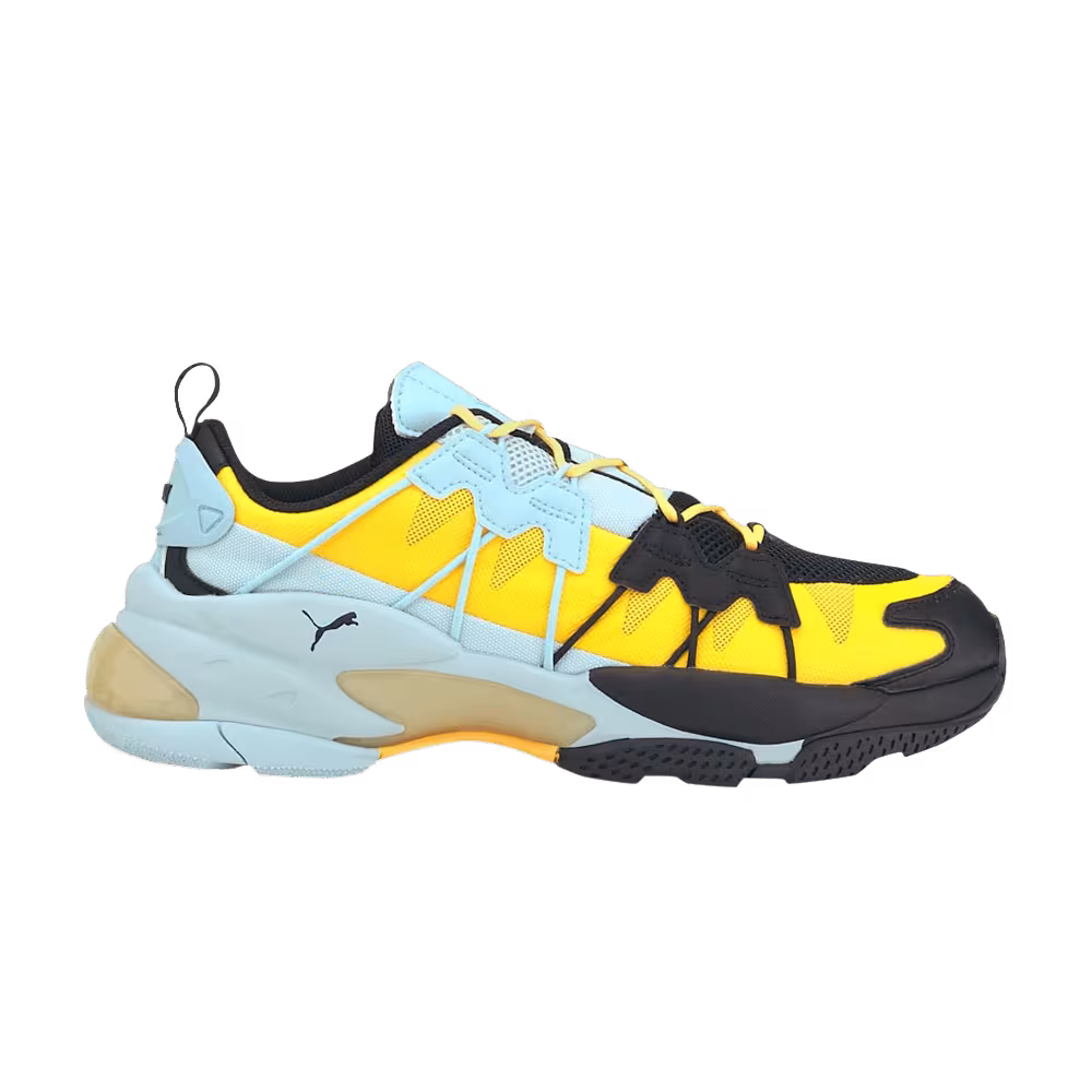 Puma LQDCELL Omega Striped Knit Black Ultra Yellow