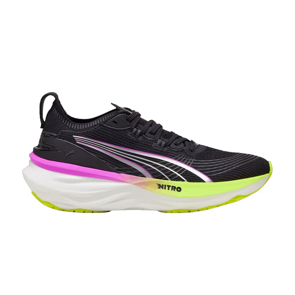 Puma Women's Foreverrun Nitro 2 Black Pure Magenta