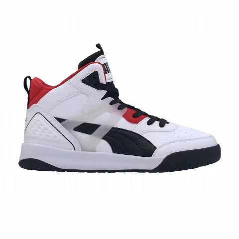 Puma Backcourt Mid 'White Black Red'