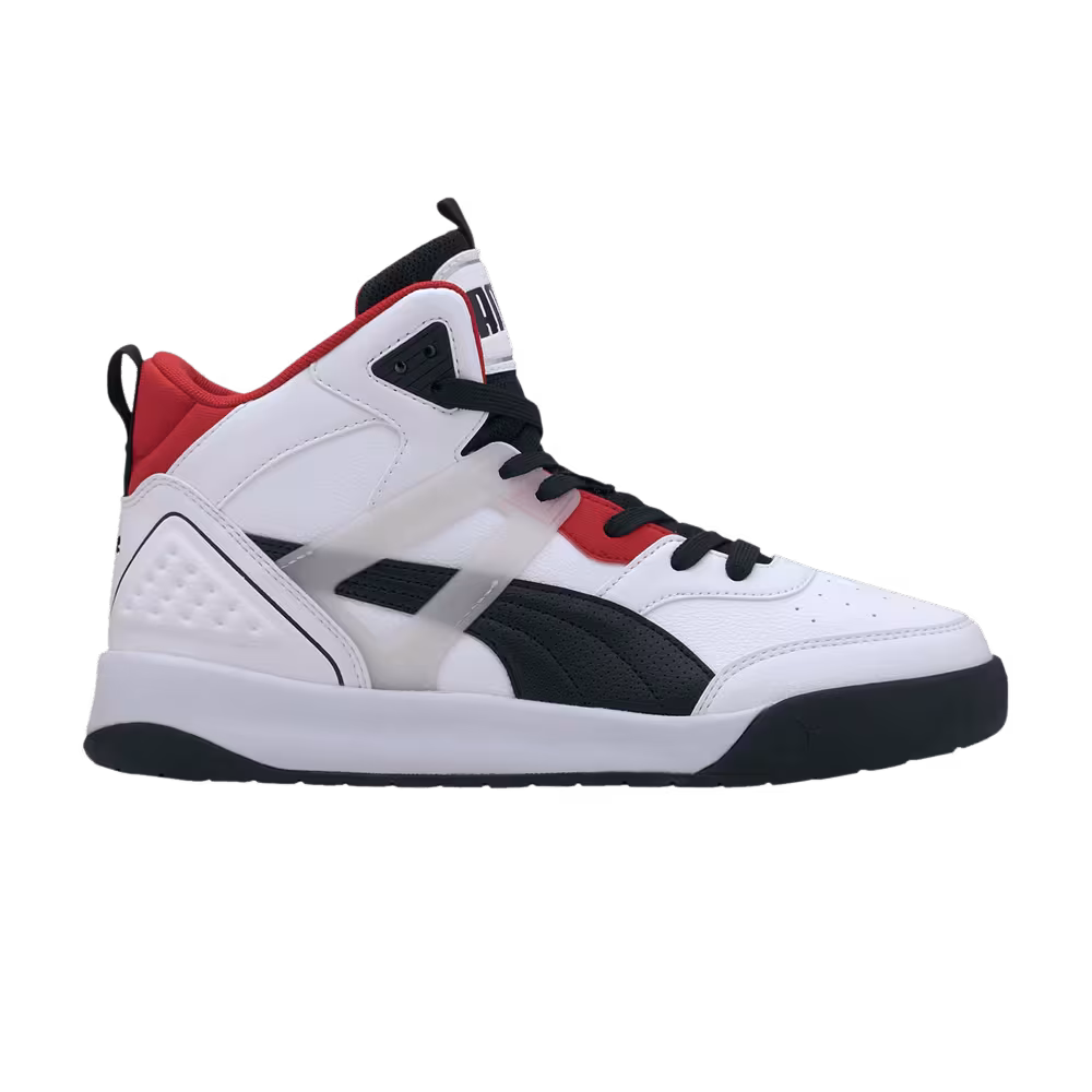 Puma Backcourt Mid White Black Red