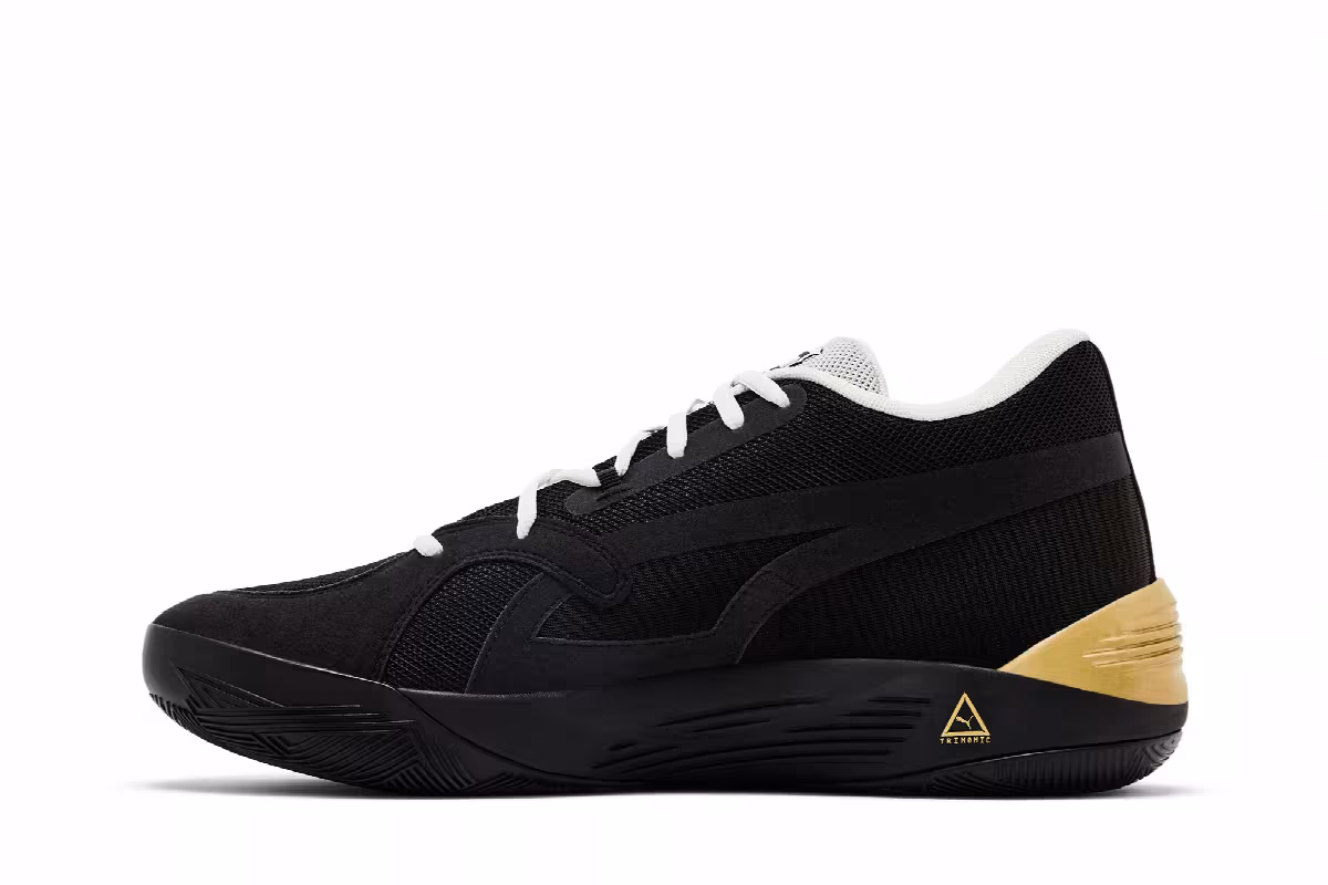Puma TRC Blaze Court Black Metallic Gold, view 4