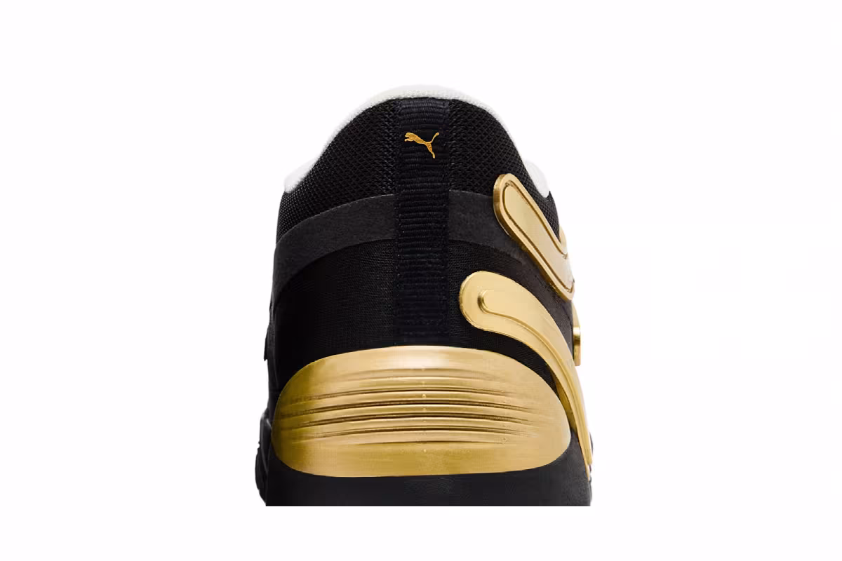 Puma TRC Blaze Court Black Metallic Gold, view 8