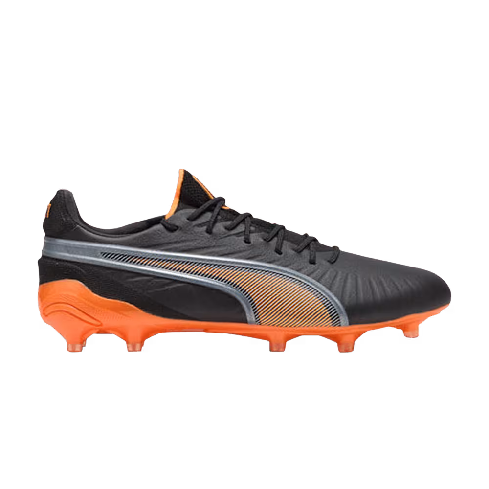 Puma King Ultimate Black/Heat Fire/Silver