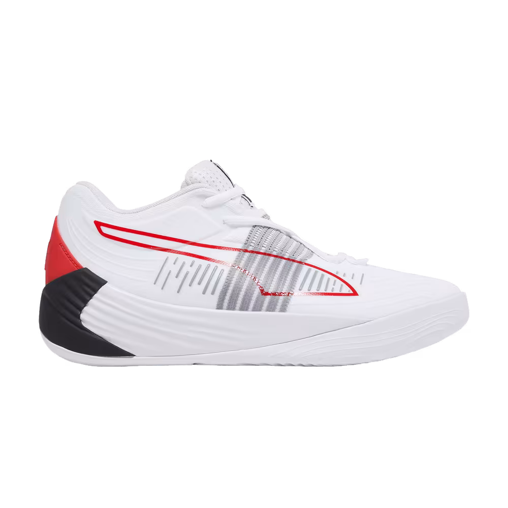 Puma Fusion Nitro White High Risk Red