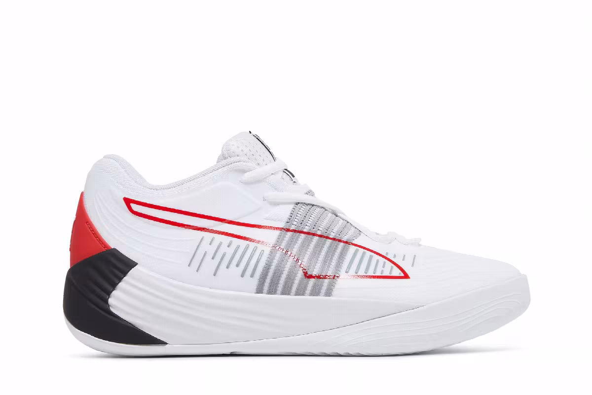 Puma Fusion Nitro White High Risk Red, view 2