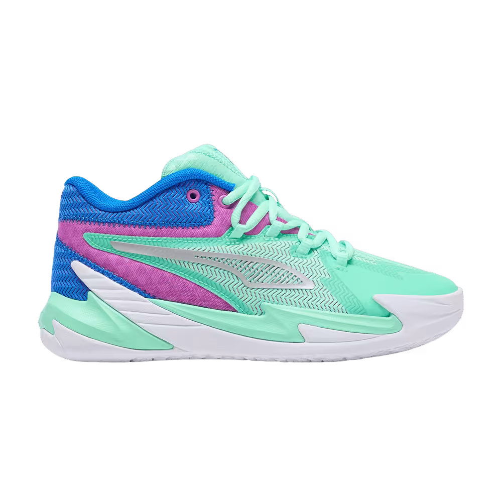 Puma Dagger JR Green Glimmer Pure Magenta