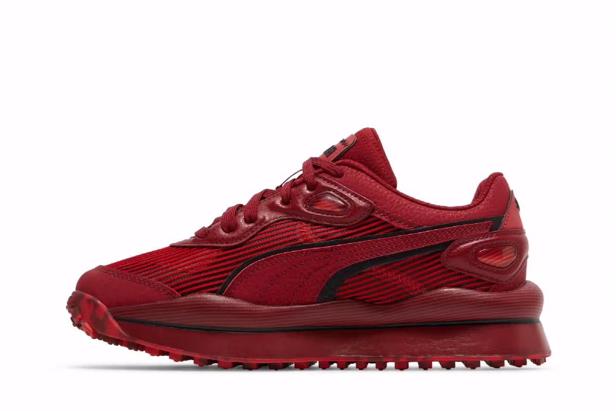 Puma Street Rider Jr Red Dahlia, view 4