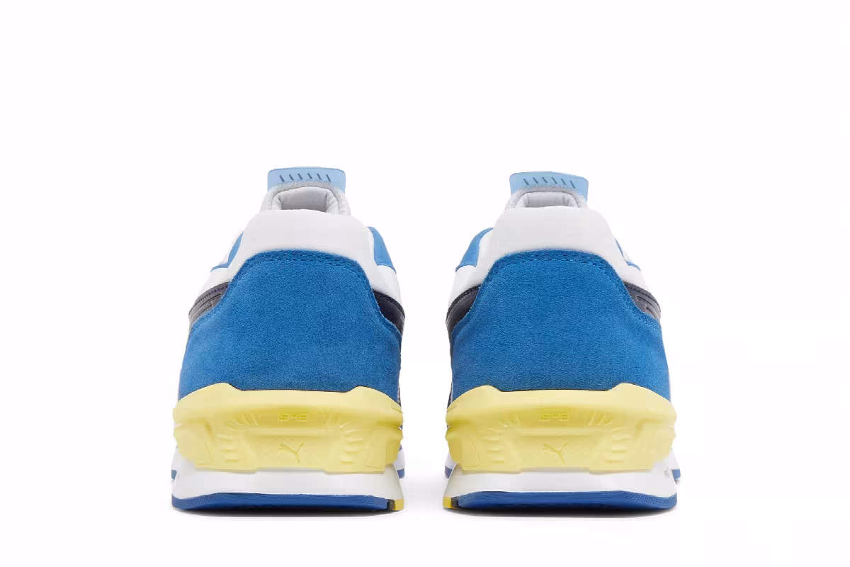 Puma Porsche Legacy x Low Racer White Peacoat Celandine, view 7
