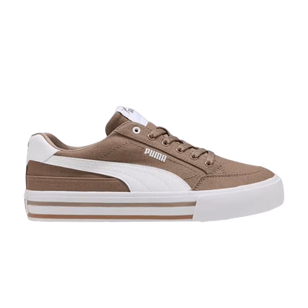 Puma Court Classic Vulcanized Formstrip Totally Taupe/White