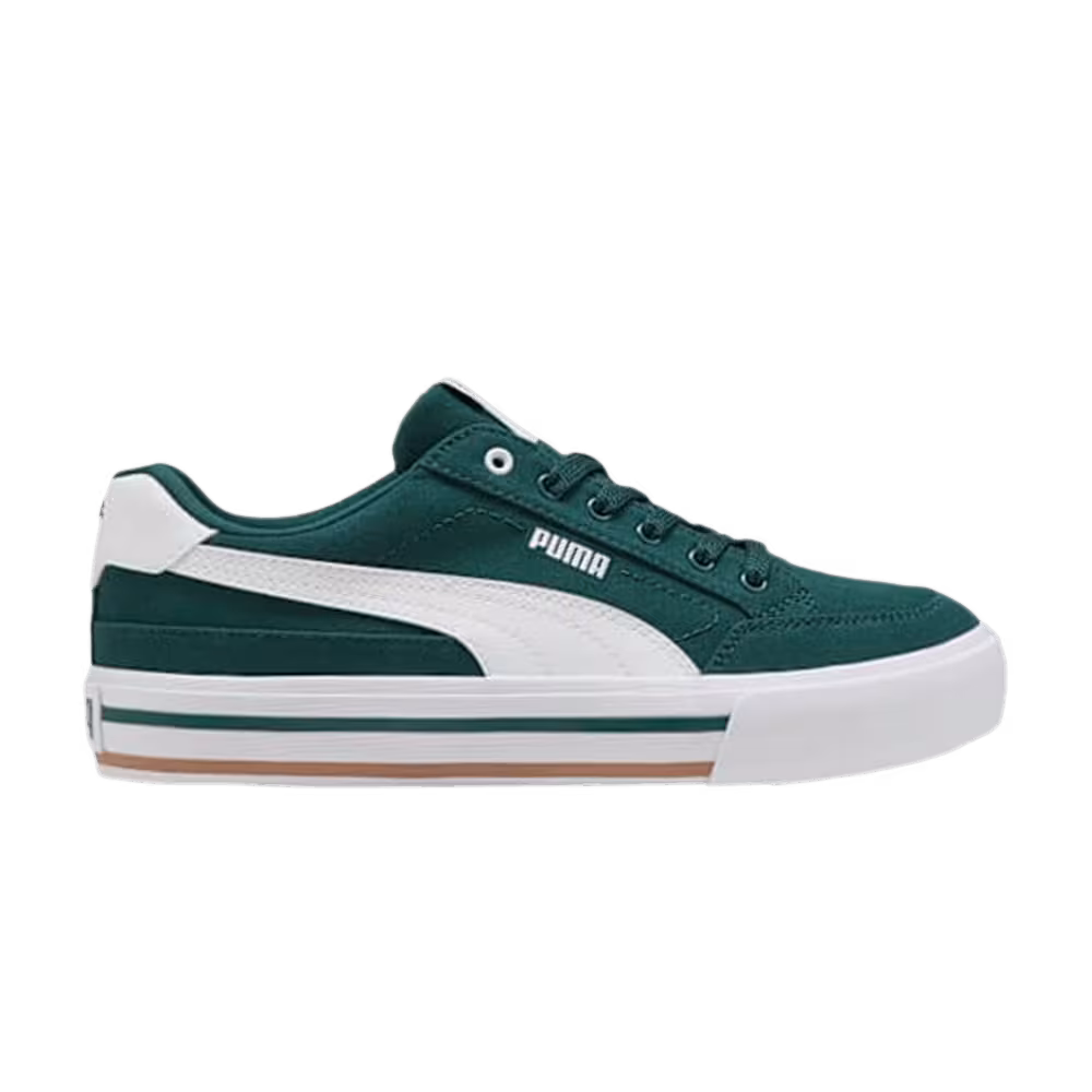 Puma Court Classic Vulcanized Formstrip Green Terrain/White