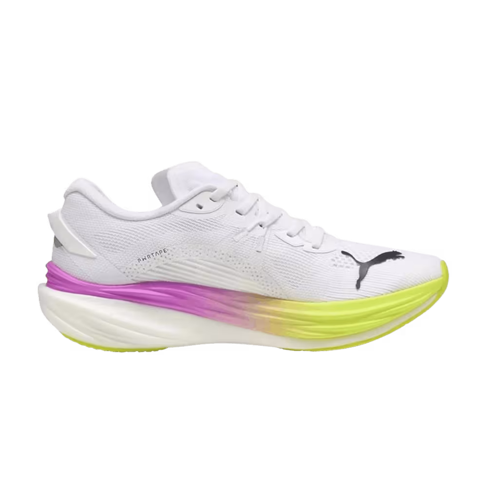 Puma Deviate Nitro 3 White Yellow Pure Magenta