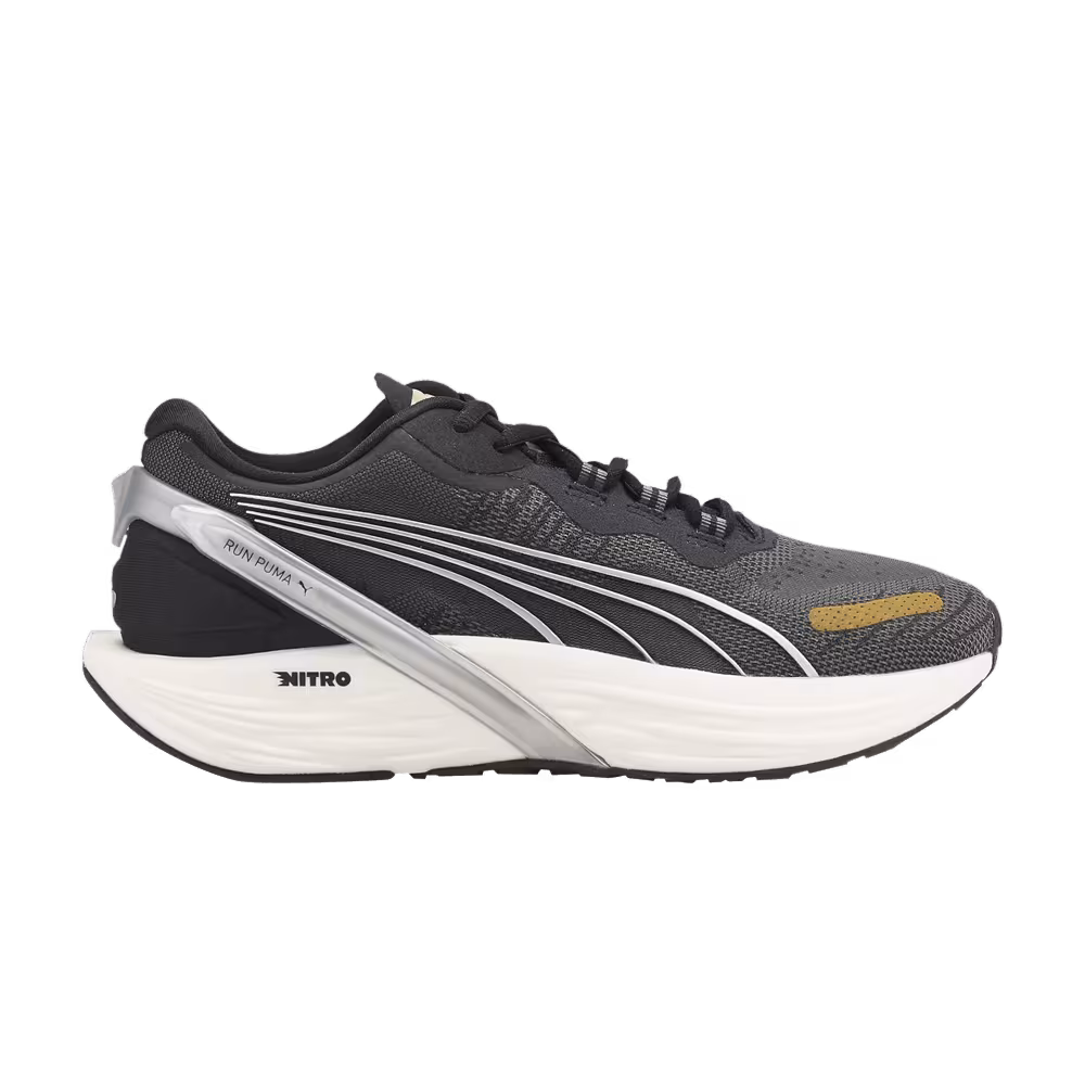 Puma Women's Run XX Nitro Black Metallic Silver