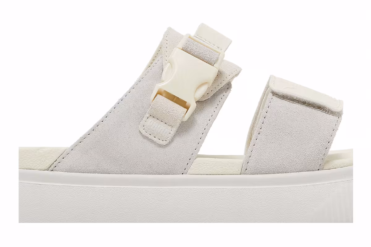Puma Women's Suede Mayu Sandal Nimbus Cloud Pristine, view 3