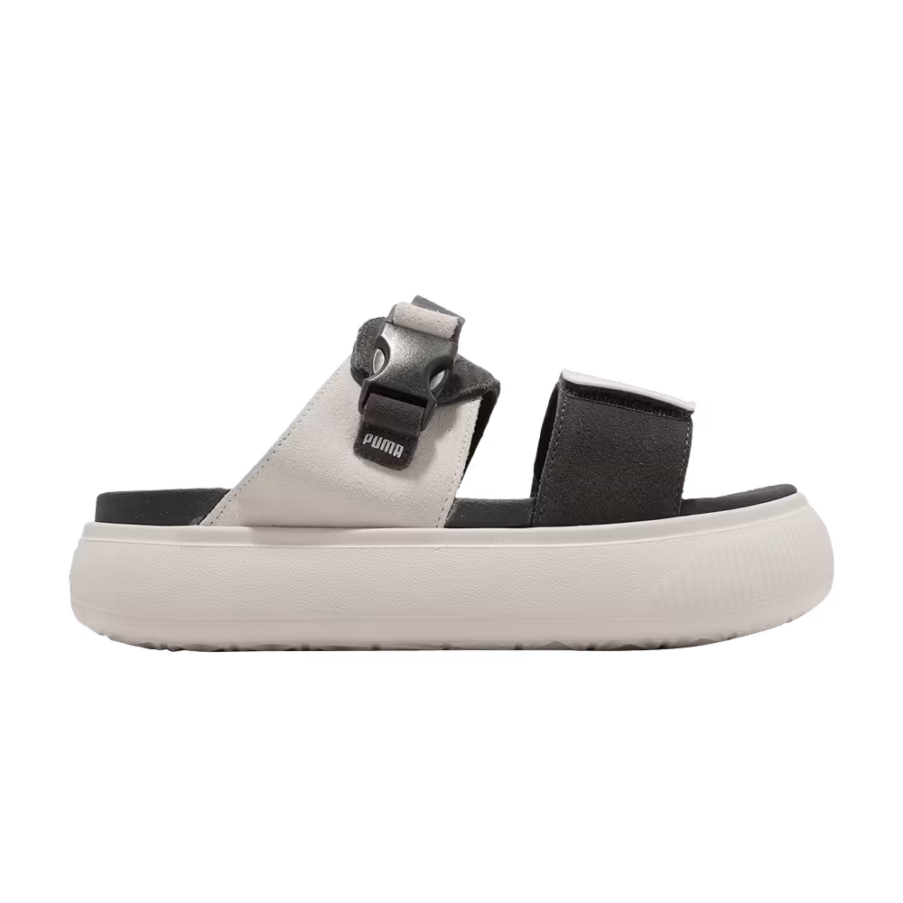 Puma Women's Suede Mayu Sandal Marshmallow Dark Shadow