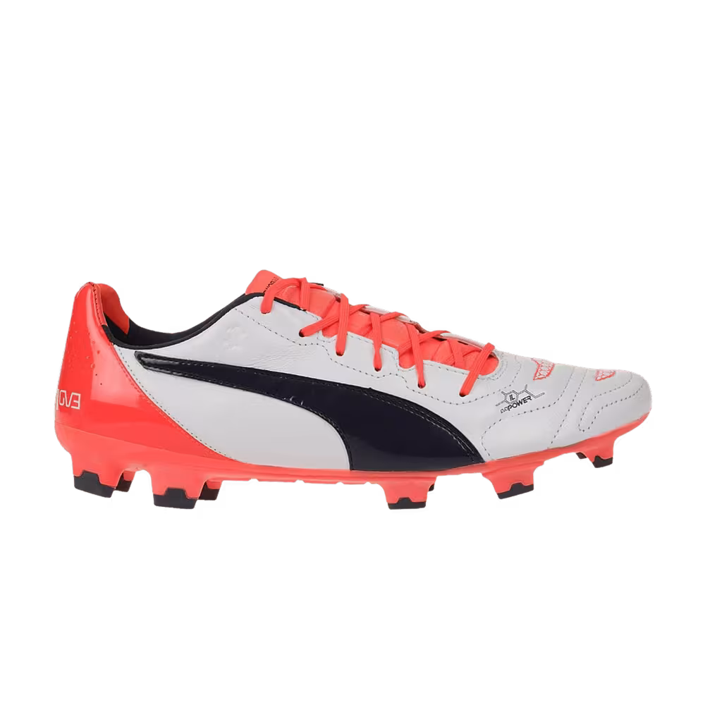 Puma evoPower 1.2 Leather FG White Lava Blast