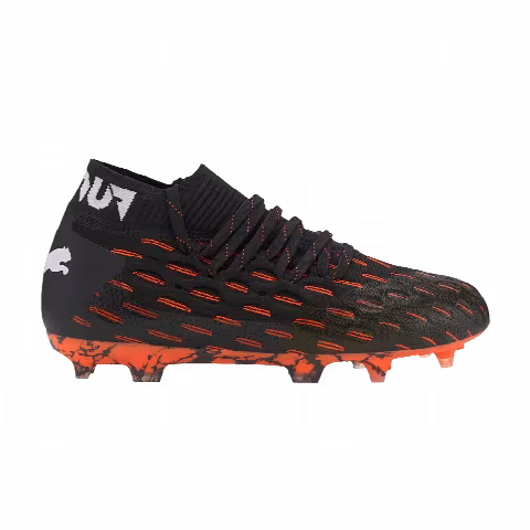 Puma Future 6.1 Netfit FG AG Jr 'Black Shocking Orange'