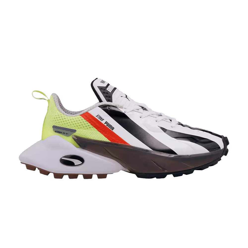 Puma Women's STRKR White Black Fizzy Yellow