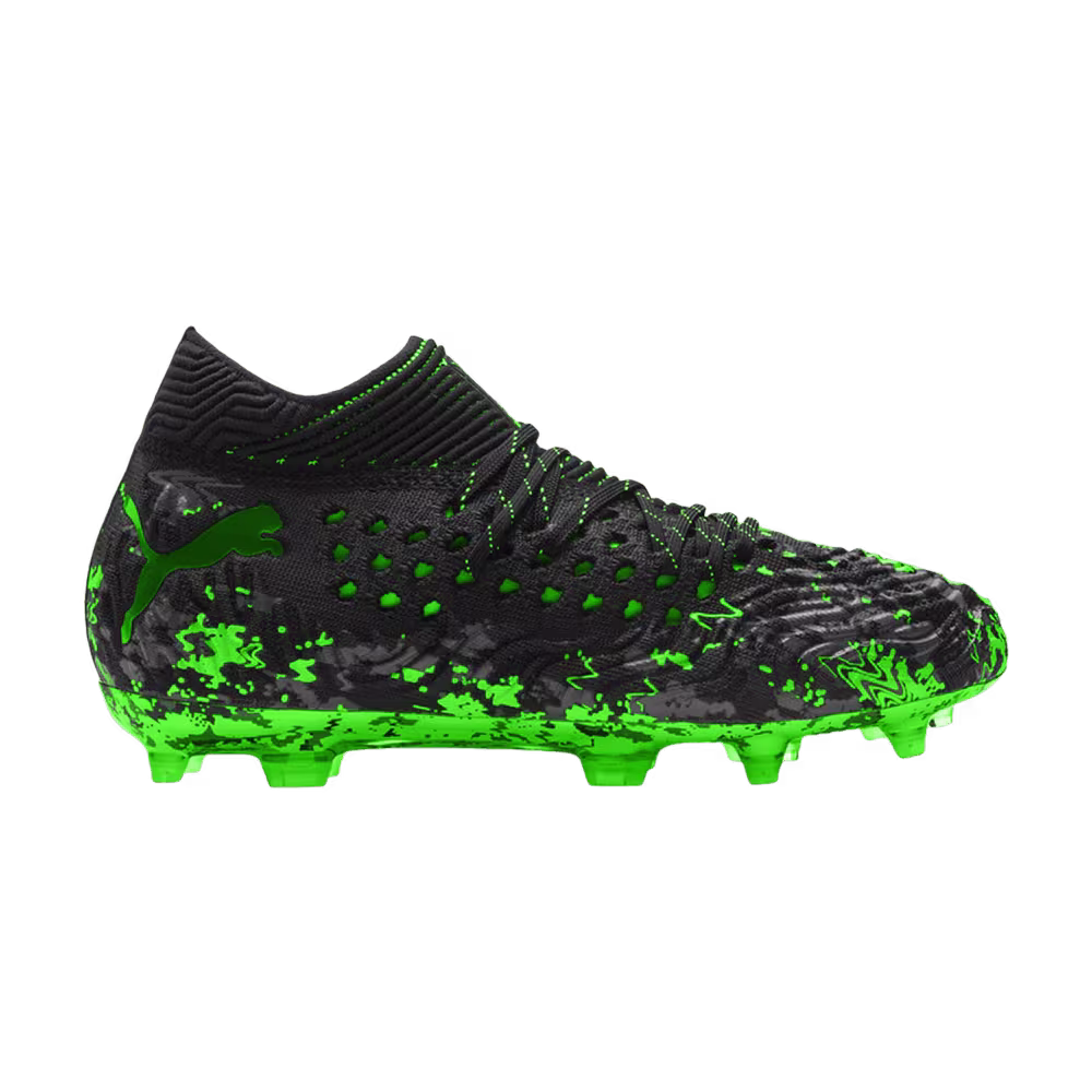 Puma Future 19.1 Netfit FG AG Jr Black Green Gecko