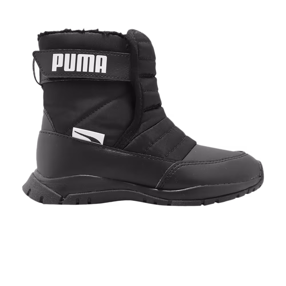 Puma Nieve Winter Boot AC Little Kid Black White