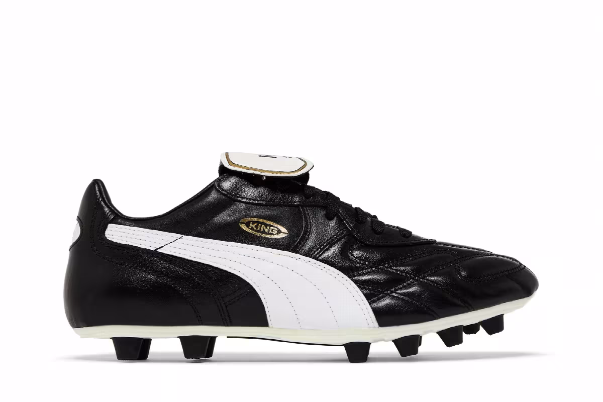 Puma King Top Di FG Black White, view 2