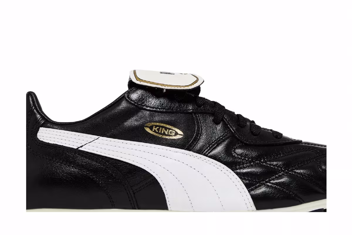 Puma King Top Di FG Black White, view 3