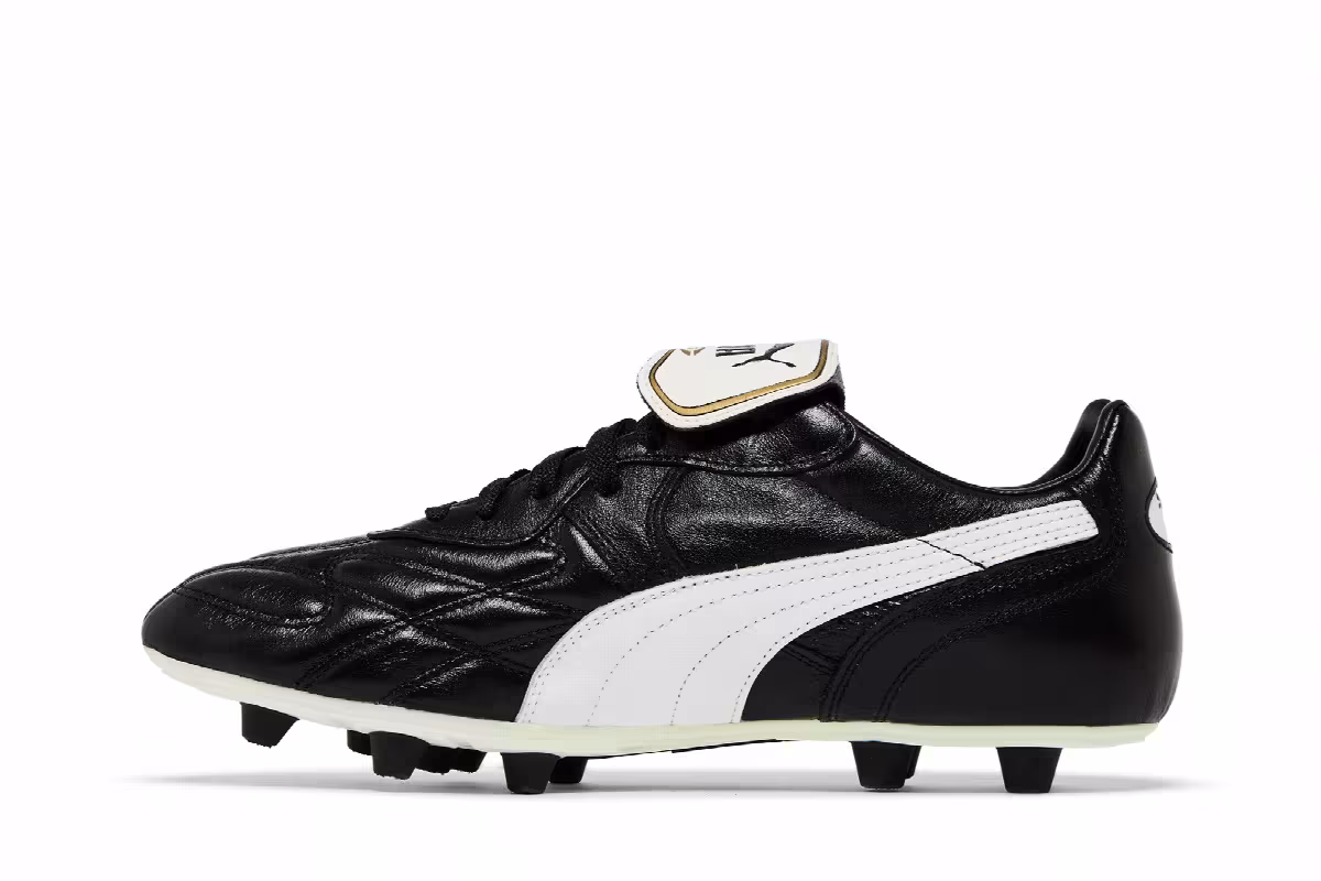 Puma King Top Di FG Black White, view 4