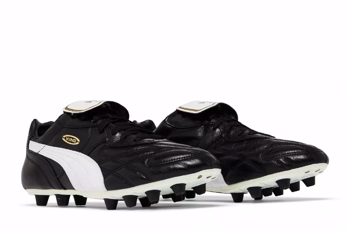 Puma King Top Di FG Black White, view 9
