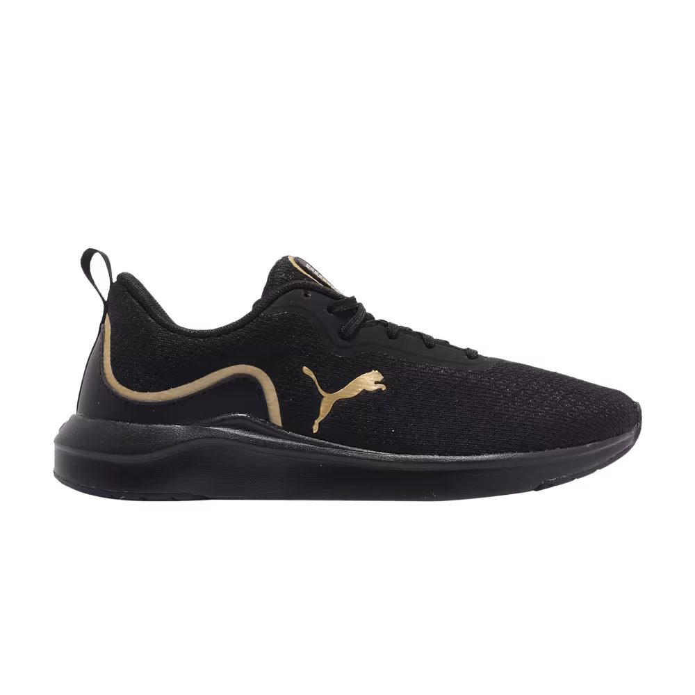 Puma Women's Softride Finesse Black Team Gold