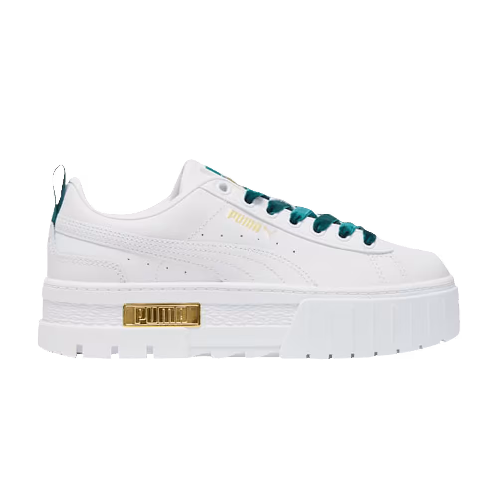 Puma Women's Mayze Heritage Velvet White Malachite