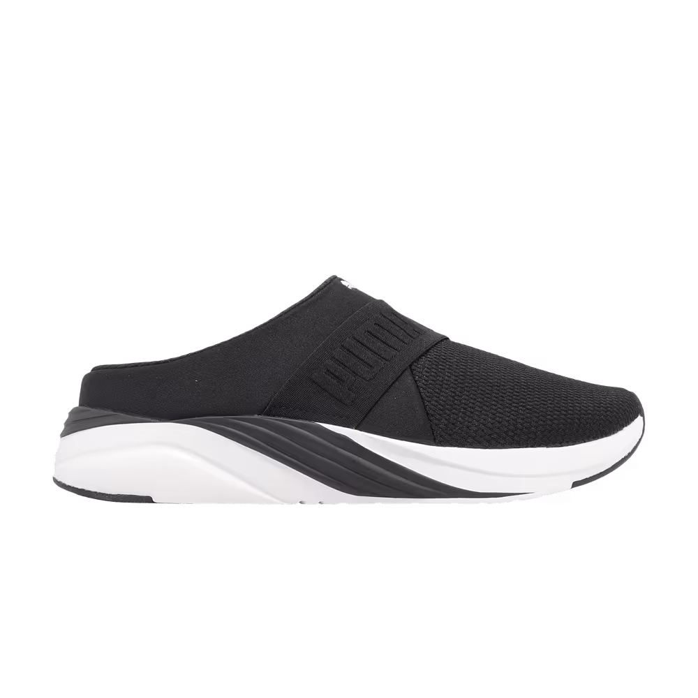 Puma Women's Softride Ruby Mule Black White