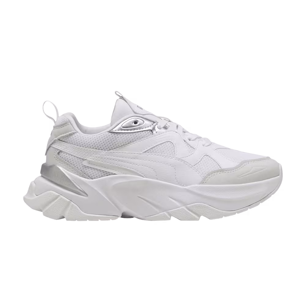 Puma Women's Sophyr Metallic White Silver