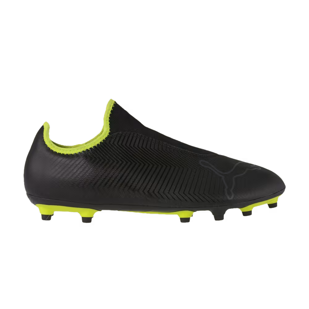 Puma Finesse Laceless FG Black Yellow Alert