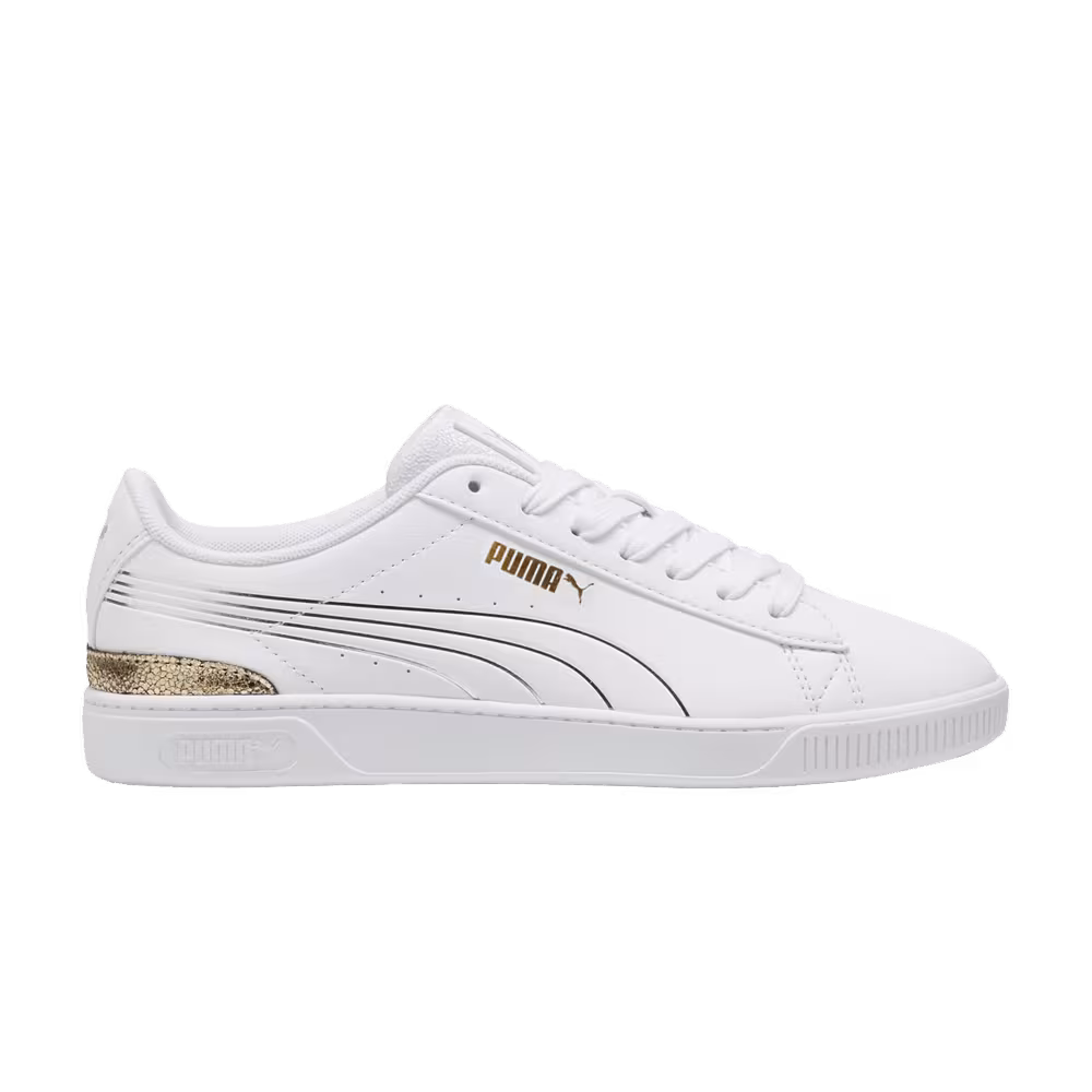 Puma Women's Vikky V3 Metallic Shine White Gold