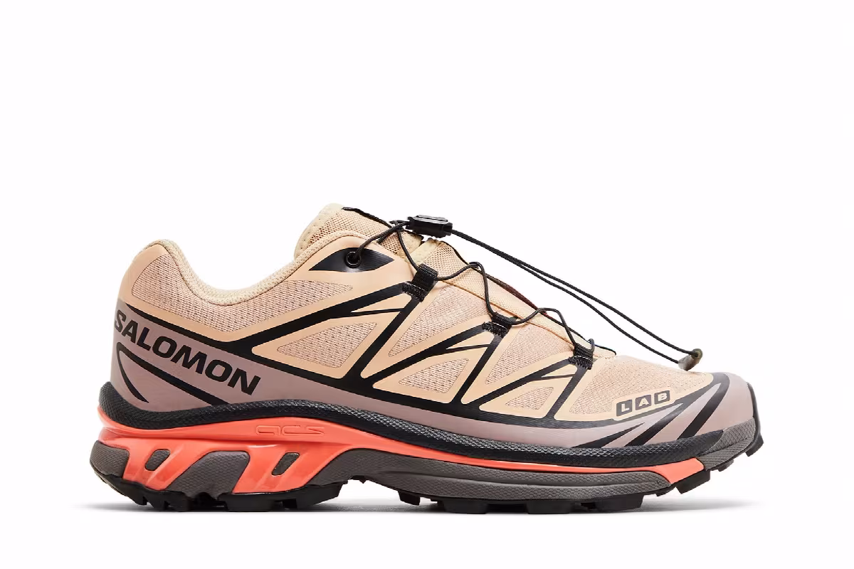 Salomon XT-6 Hazelnut Quail Living Coral, view 2