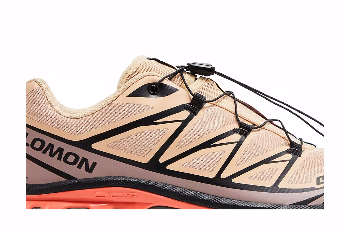Salomon XT-6 Hazelnut Quail Living Coral, view 3
