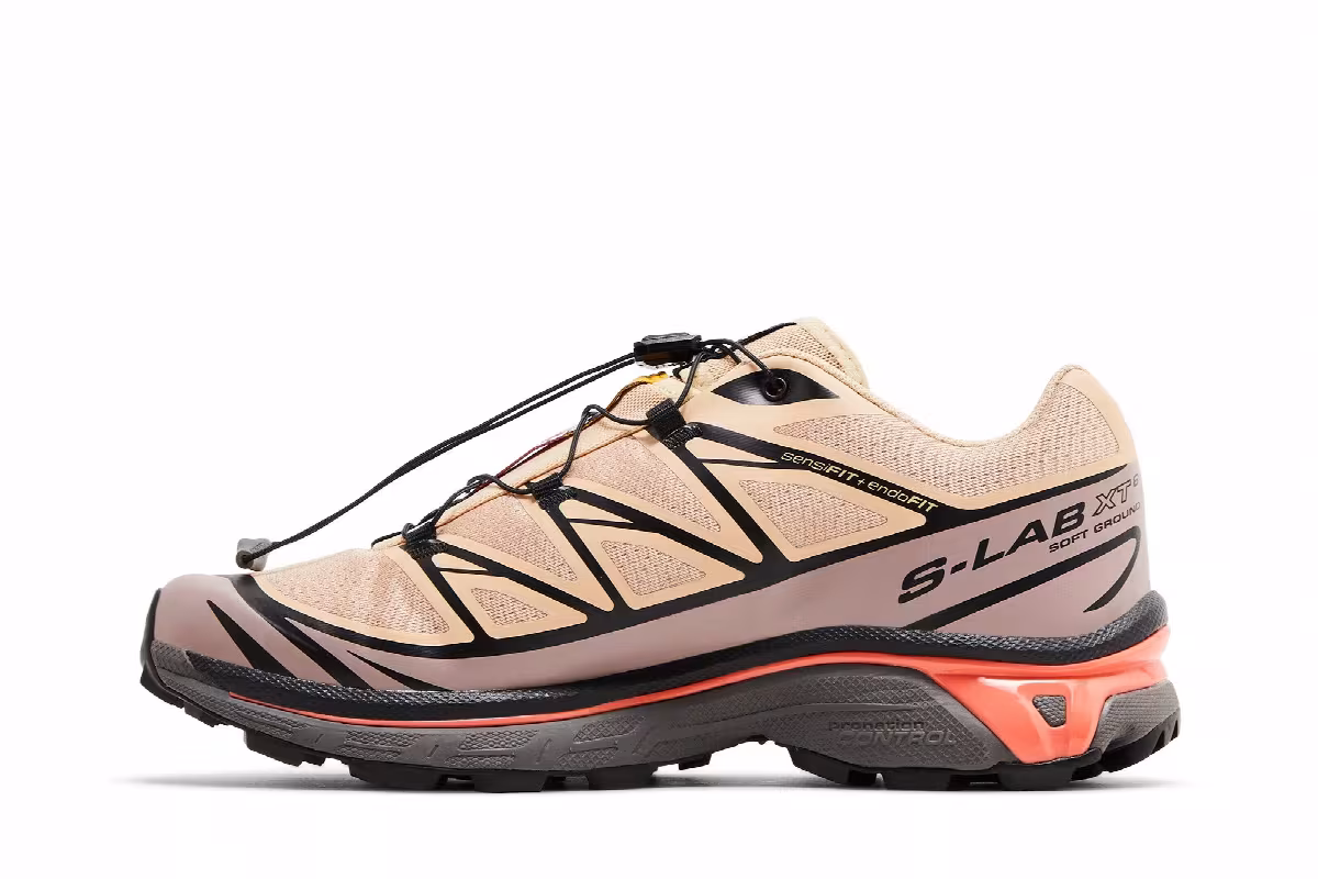 Salomon XT-6 Hazelnut Quail Living Coral, view 4