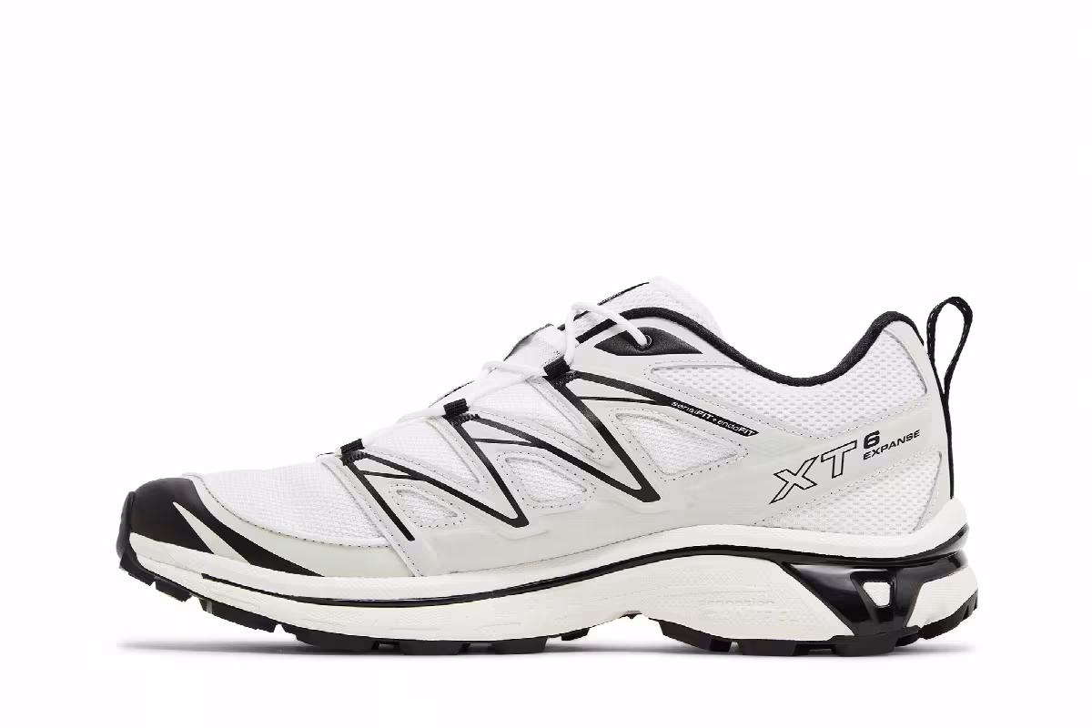 Salomon XT-6 Expanse White Metal Black, view 4